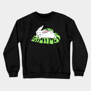 Monstera Leaf Bunny II Crewneck Sweatshirt